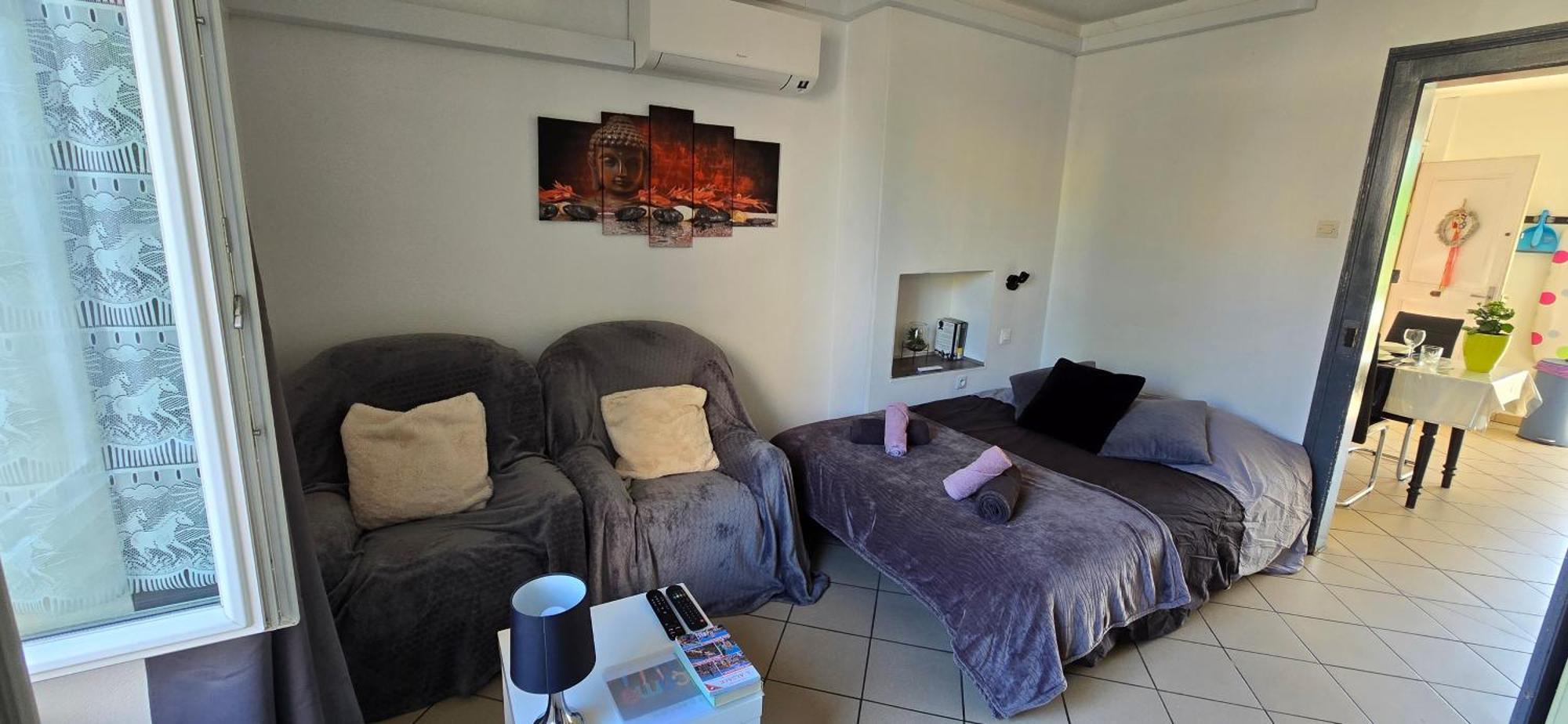 Appartement avec jardin à Colmar Chambre photo